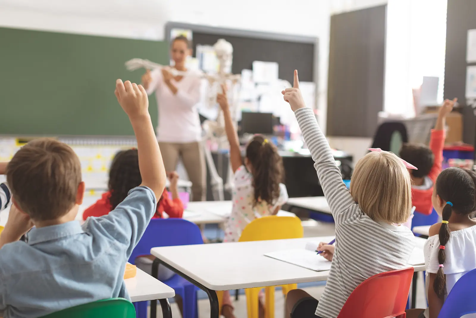 teacher in classroom